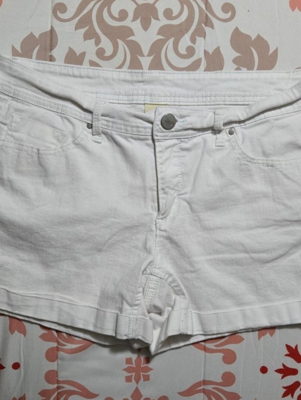 Faded Glory White Denim Jean Shorts